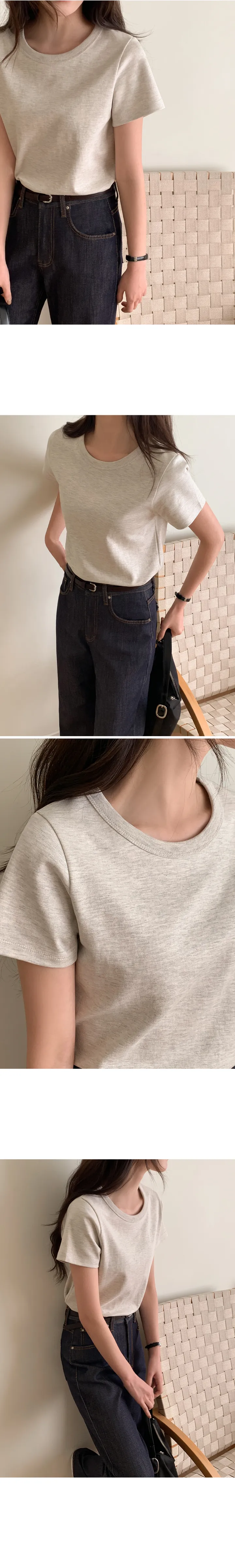 [👍질좋은기본티][MADE] 에센셜 탄탄 크루넥 반팔 티셔츠 상세 이미지 16