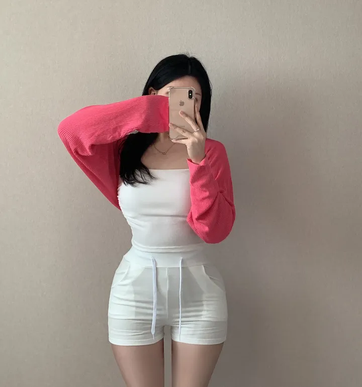 *[4col/핏예쁨]가벼운 썸머 데일리 크롭 니트 볼레로 가디건 상세 이미지 17