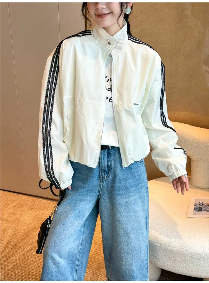 안감전체 레이스 바람막이 삼선점퍼  베티-레이스윈드자켓 상세 이미지 9