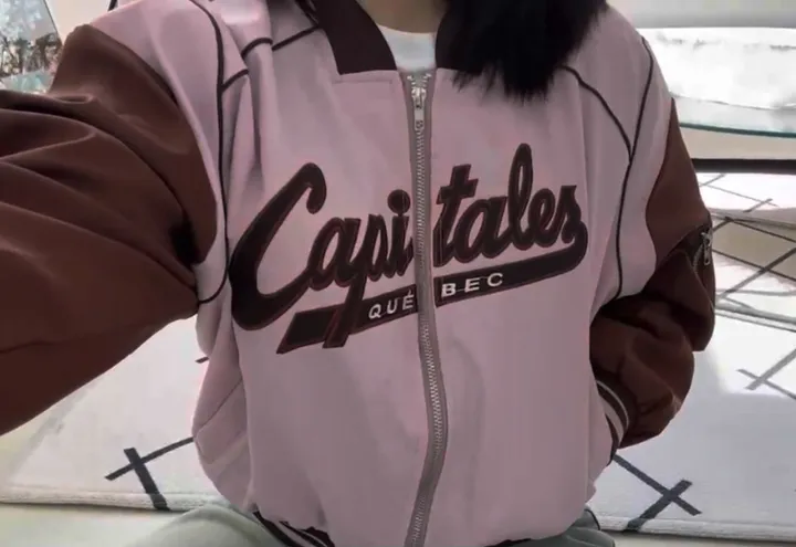 봄신상 캐피탈야구점퍼 바시티 간절기 집업 잠바 항공점퍼 오버핏 Y2K 레터링 상세 이미지 9