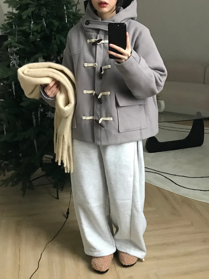 Pleasure duffle short coat 플레저 더플 숏 떡볶이 코트 상세 이미지 5
