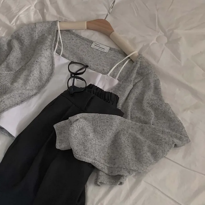 [햇빛차단☀️/블랙 당일출고!] 자체제작 #크치Made 순애 린넨 세미 크롭 볼레로 여름가디건 - cd (장마룩,워터밤,흠뻑쇼 필수템) 상세 이미지 46