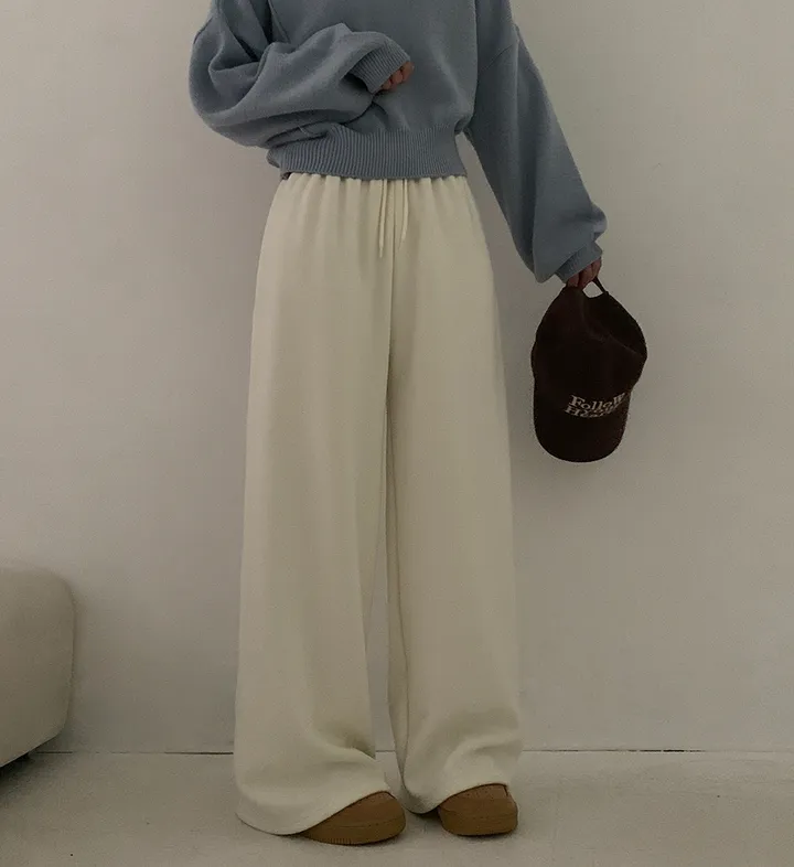 [MADE/숏,기본,롱] 모어러블 밀카 와이드핏 트레이닝 밴딩 롱 팬츠 7colors 상세 이미지 6