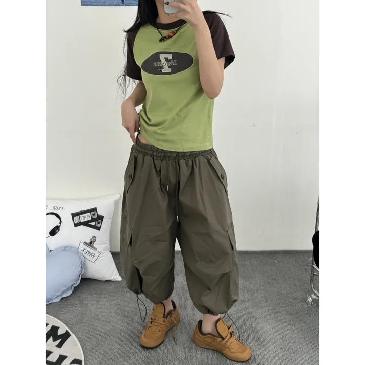 ★BEIGE 4/25 출고예정★[UNISEX]더블 포켓 커버 포인트 유니크 핀턱 카고 코튼 루즈 스트링 버뮤다 하프 팬츠(4color) 상세 이미지 49