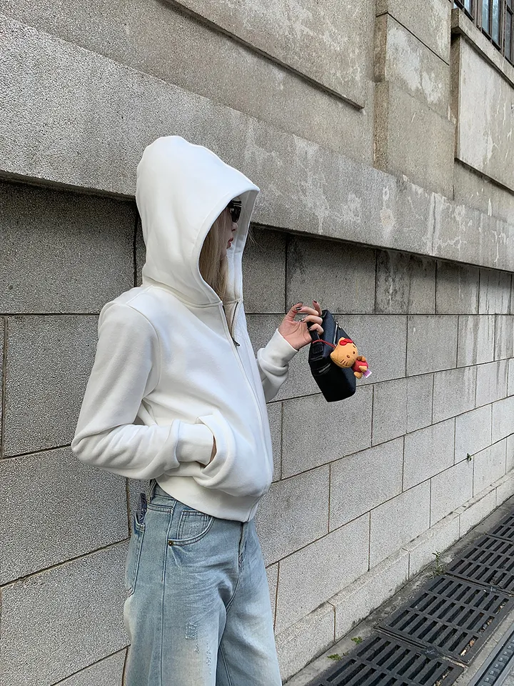 오늘 드림🖤크롭 슬림 후드집업 상세 이미지 13