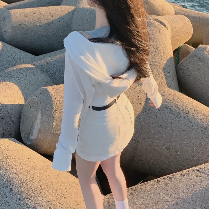 일부당일🚀 [ 자체제작/ 양기모 ] 페이지 크롭 기모 워머 후드집업 상세 이미지 43