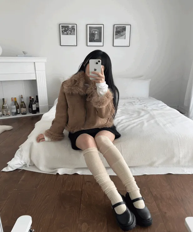 jetty fur mustang jacket (2color)