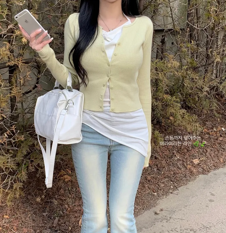 🍃이프 cd : if cropped cardigan - 8 color 상세 이미지 10