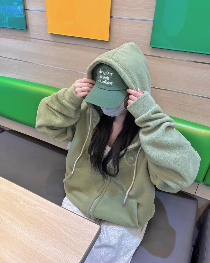 후리스 레터링 더비 투웨이 후드zip up -10col 상세 이미지 13