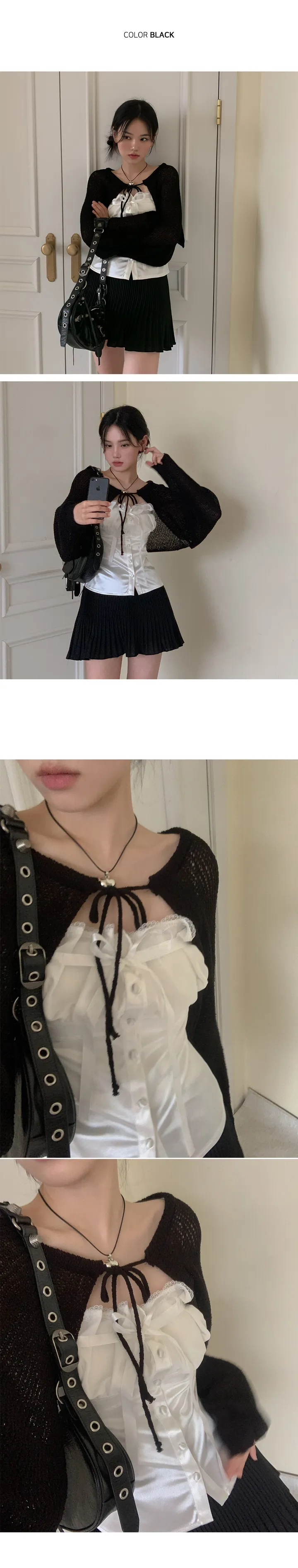 [데일리필수] 더 부클 리본 볼레로 가디건 상세 이미지 3
