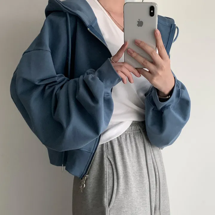 [💖후기극찬/봄,가을교복💖]  자체제작 #크치Made 꿈에 나온 핏, 사계절 입는 크롭 투웨이 후드집업 - zipup : 봄,봄아우터,봄자켓,가을,가을아우터 상세 이미지 91