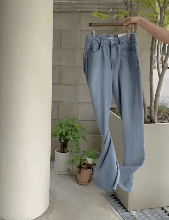 [💙후기최고!/여름1등데님] 투데이 썸머라이트 데님팬츠 (+기본/롱ver) - 4 size (SLOWMADE/자체제작/한여름/빈티지/와이드데님/유연함/연청/중청/진청) 상세 이미지 3