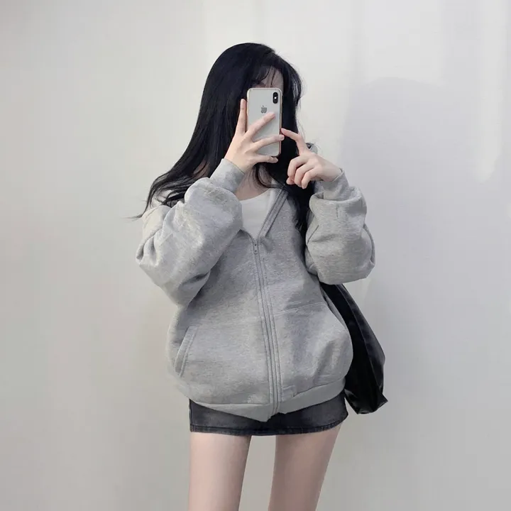 [일반&기모]🚛당일출고🚚활용도 높은 교복템 루즈핏 벨리후드 집업 - 3color 상세 이미지 13