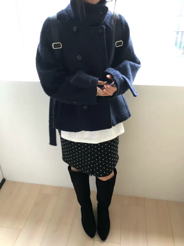 *아이당일*하이넥 더블 숏코트(2color) 상세 이미지 58