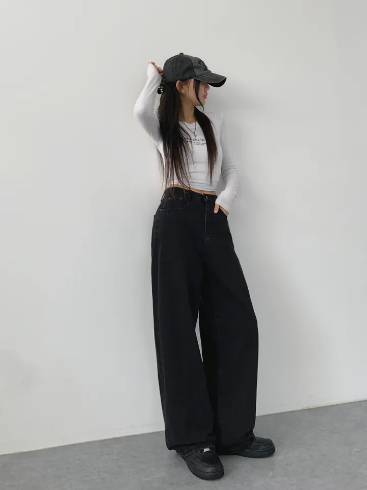 (숏,기본,롱/~XL)[사계절 인생데님,후기극찬🖤6color*사계절,스탠다드핏! 워싱 하이웨스트 데일리데님팬츠] 로키워싱스탠다드데님 상세 이미지 54