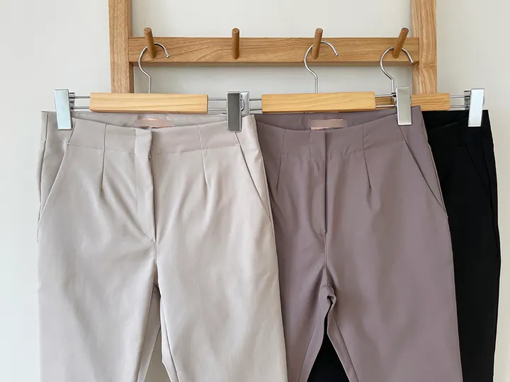 [55~77/일반,기모] 인생핏 슬림 일자 스키니핏 하이웨스트 스판 간절기 겨울 슬랙스 상세 이미지 66