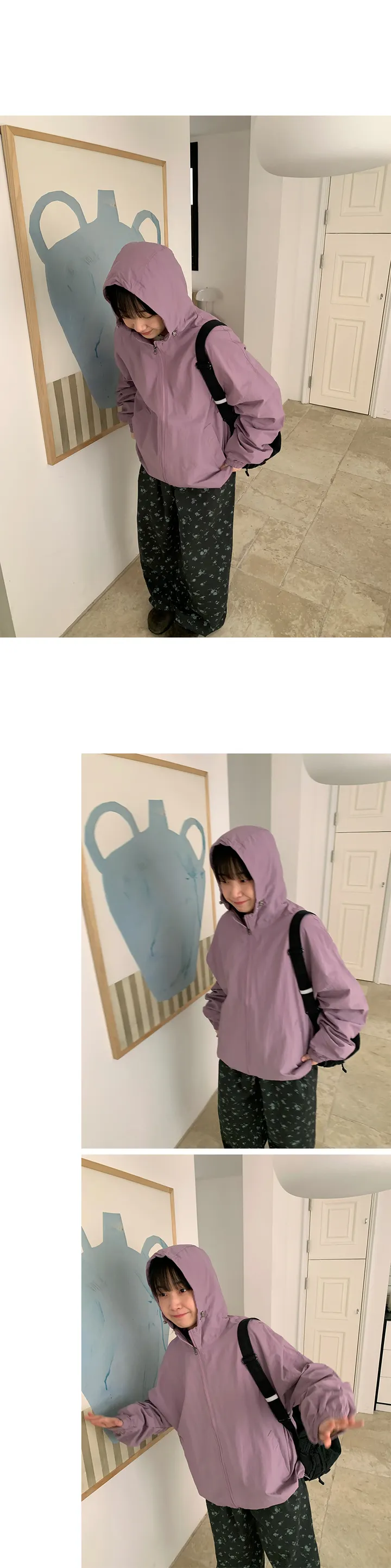 [3천장돌파][unisex] 쿠그 투웨이 스트링 후드 윈드 점퍼 (6color) 상세 이미지 12
