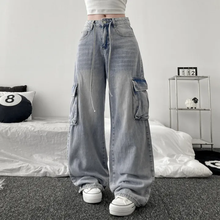 vintage strap wide cargo pants [ 빈티지 스트랩 카고 와이드 데님 팬츠 ] 상세 이미지 11