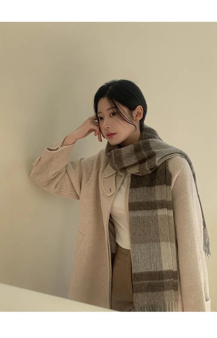 [자체제작/3천장돌파/S-L]마벨 프리미엄 히든단작 울 핸드메이드 하프 코트 상세 이미지 52