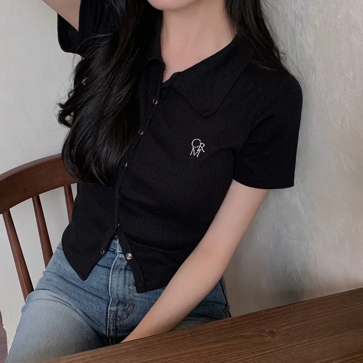 [드디어반팔출시!!/아이보리 당일출고🎉] 자체제작 #크치Made 반팔 ver. 웨하스 슬림핏 카라 골지 반팔 니트 가디건 - cd 상세 이미지 75