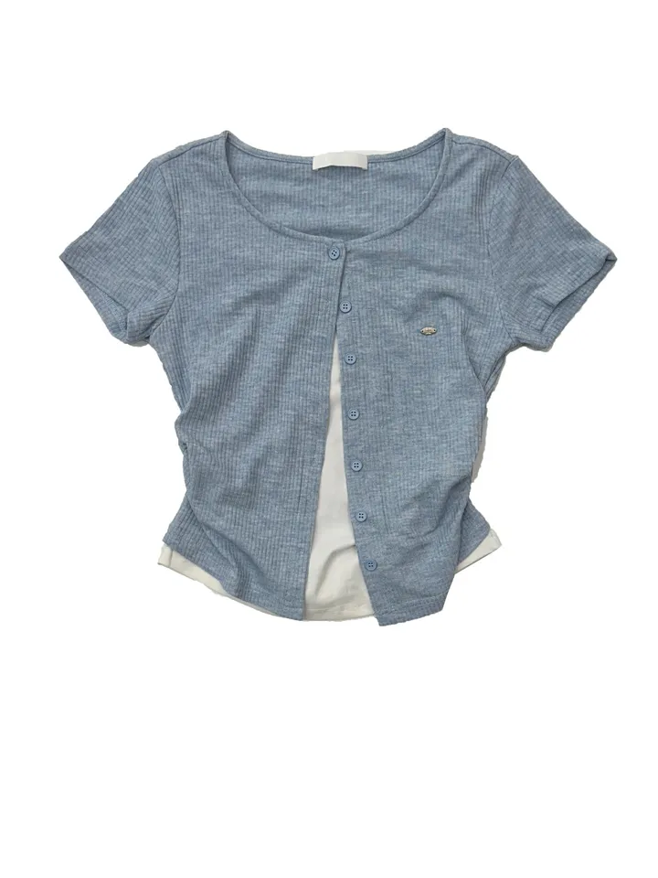 [25 SS신상🍀] Shirring Two Tone Layered Short NT 상세 이미지 31