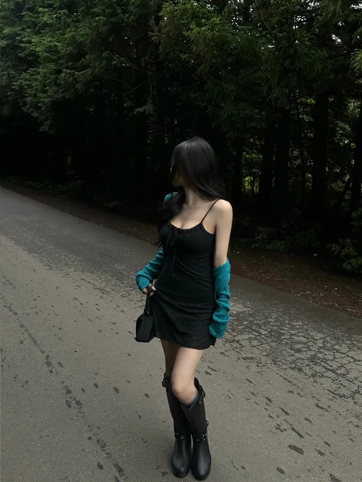 드레스 모델 착용 이미지-S1L36