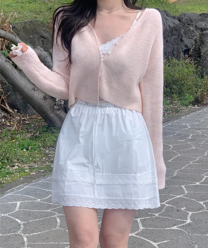 [MADE][봄필수템💕/벚꽃룩/데이트룩🎀] 로제 스프링 하찌 가디건 (7color) 상세 이미지 24