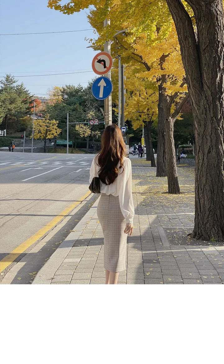 여름하객룩🖤[La belle rose]샬리 타이 블라우스 상세 이미지 21