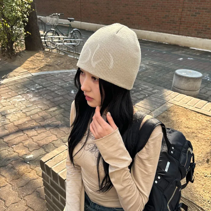 당일발송 핸드메이드 국내제작 Y2K키치 UNISEX 레터 사계절 숏 비니 상세 이미지 30