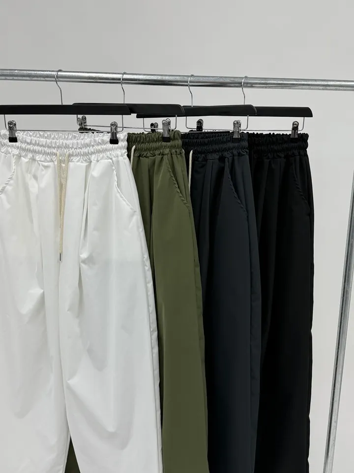 (UNISEX) 머니 나일론 더블 핀턱 스트링 벌룬 PT / 오버핏 와이드 밴딩 트레이닝 벌룬핏 팬츠 바지 와이드팬츠 벌룬팬츠 트레이닝팬츠 나일론팬츠 나일론바지 간절기 봄 여름 상세 이미지 31