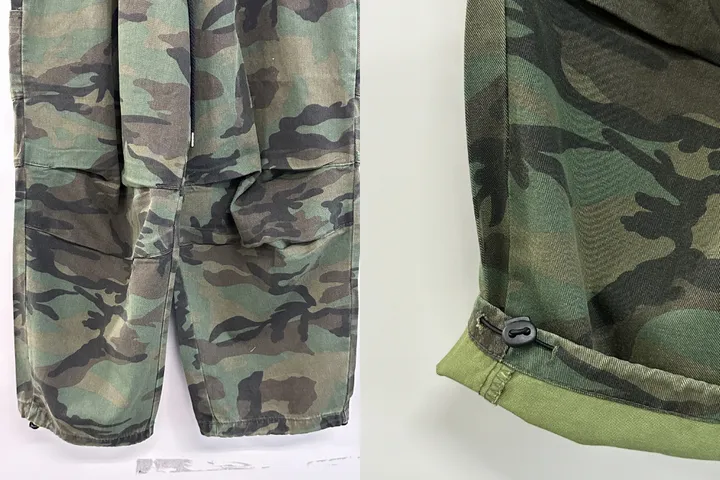 [UNISEX/소장추천!]밀리터리 카모 카펜더 스트랩 포인트 핀턱 와이드 벌룬 팬츠(2color/3-5일 여유주문) 상세 이미지 36
