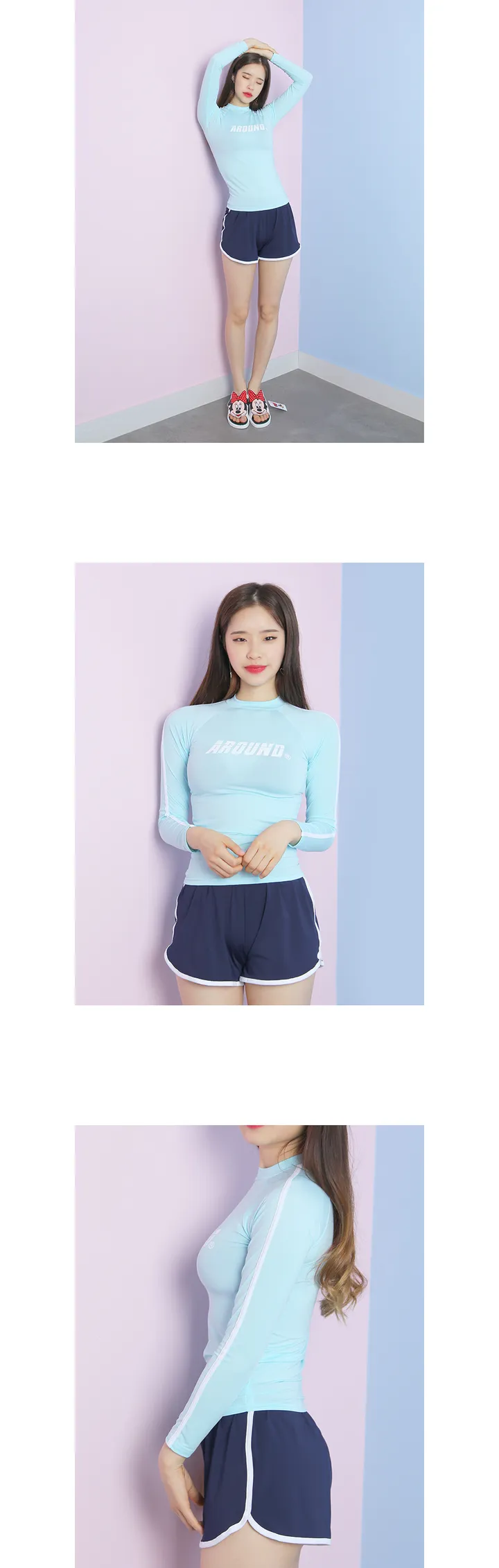(묶음할인 여름필수품 무배) 배색 래쉬 팬츠 수영복바지 돌핀팬츠 (파라노말샵) 상세 이미지 16