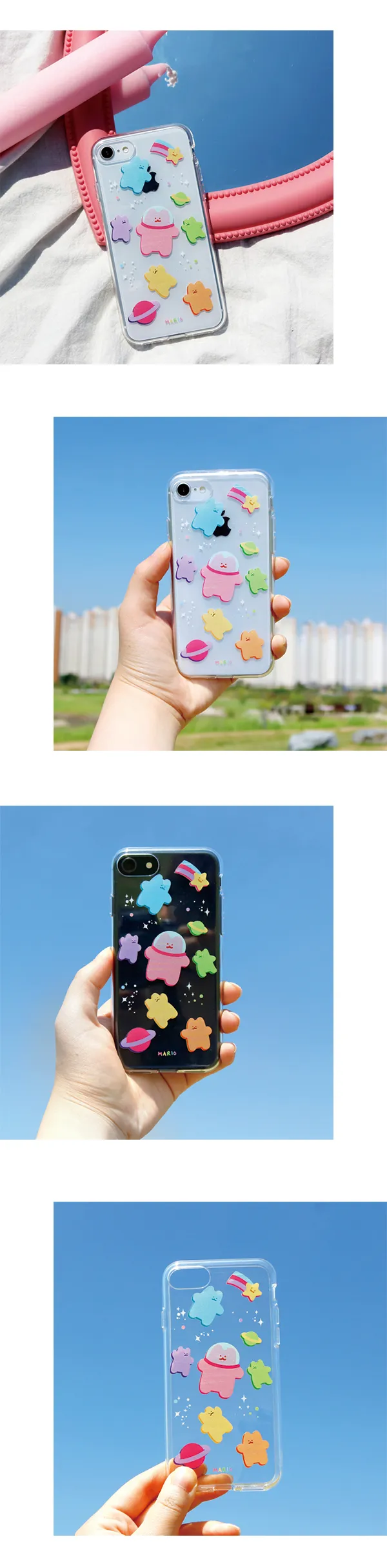 [ 젤리케이스 우주고밍 ] 전기종 아이폰케이스 폰케이스 핸드폰케이스 휴대폰케이스 갤럭시케이스 커플케이스 상세 이미지 1