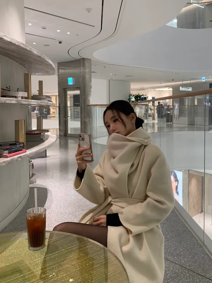 [페미닌/숄핸드메이드/고급미/터틀넥핸드메이드/핸드메이드] 로라 터들 숄 카라 핸드메이드 3color 상세 이미지 8