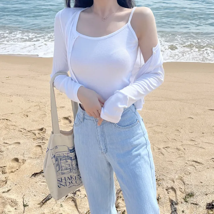 [자체제작/허리쏘옥/기본,롱ver] 후들후들 얇은 썸머 연청 와이드 데님 여름 청바지 롱팬츠 상세 이미지 52