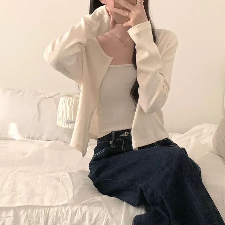 로로 펀칭 가디건 (8color) 상세 이미지 18
