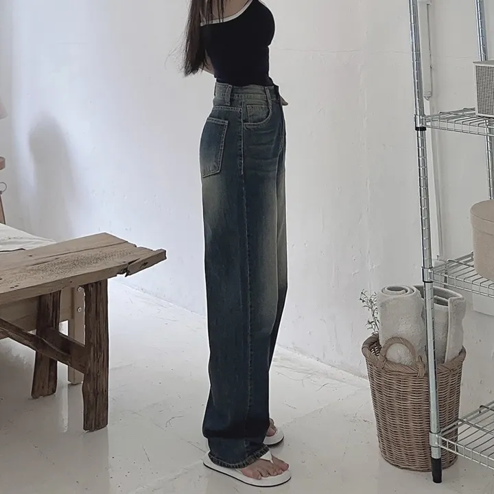 [당일출고] #누적10만장 썸머ver [MADE] 블림진 오버핏 딥 브러쉬 롱 와이드 데님 팬츠 (기장선택) 상세 이미지 93