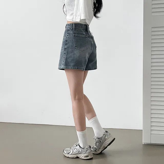 [컬러추가!/~2XL까지/made] 핏극찬, 시그니처 빈티지 데님숏팬츠 청반바지 4color 상세 이미지 46