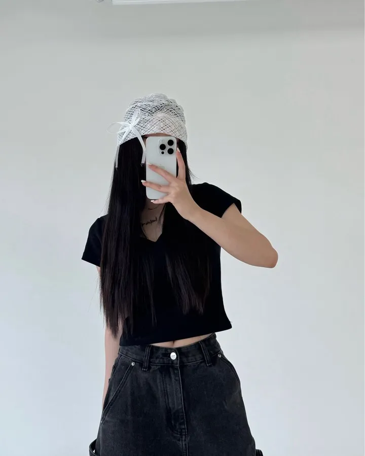 [당일✨강력추천✨] 리본 시스루 비니 2color 상세 이미지 18