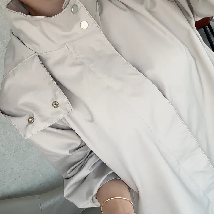 간절기 루즈핏 A라인 후드 바람막이 점퍼 상세 이미지 8