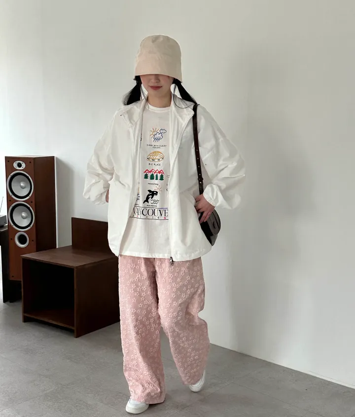 韓国 マウンテンパーカー オーバーサイズ フード付 ユニセックス ユニセックス] オーバーサイズマウンテンパーカー[7color