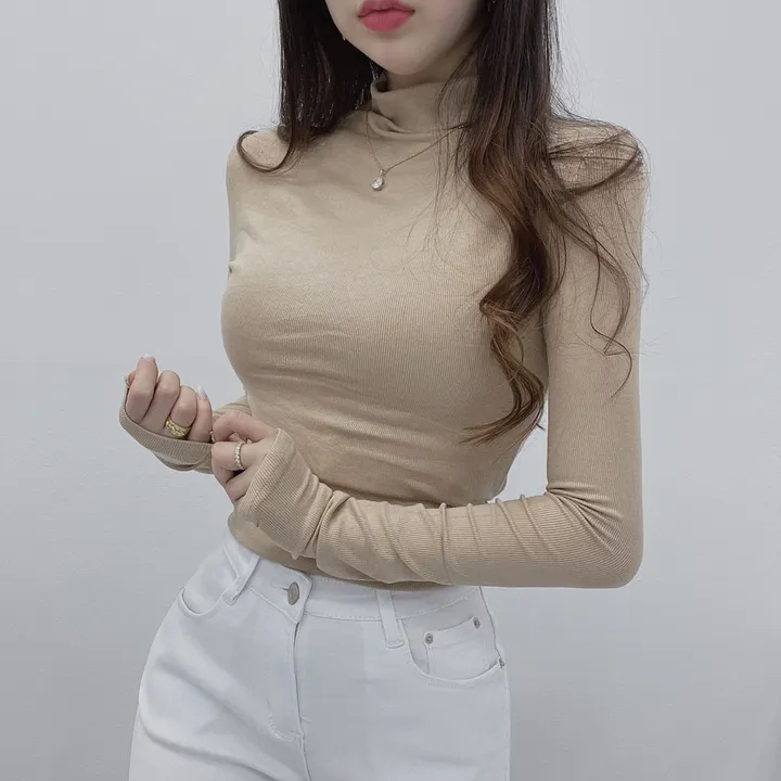 *여신미폭발*[고급글램핏/모델강추!]청담 며느리 반목 폴라 긴팔 티셔츠 상세 이미지 18