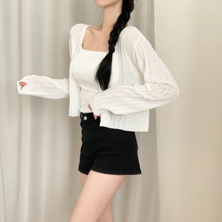 [청순여리핏🌸/살탐방지] 부클 골지 크롭 가디건 상세 이미지 23