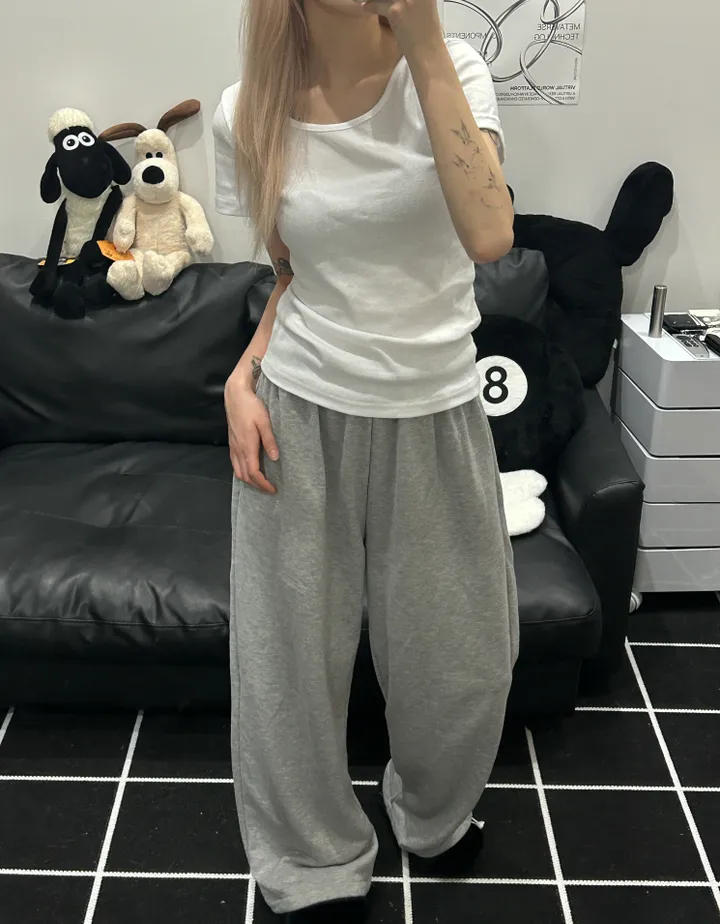 [🎀누적판매 2천장🎀] Butter slimfit u-neck short sleeve T 버터 슬림핏 유넥 반팔티 상세 이미지 12