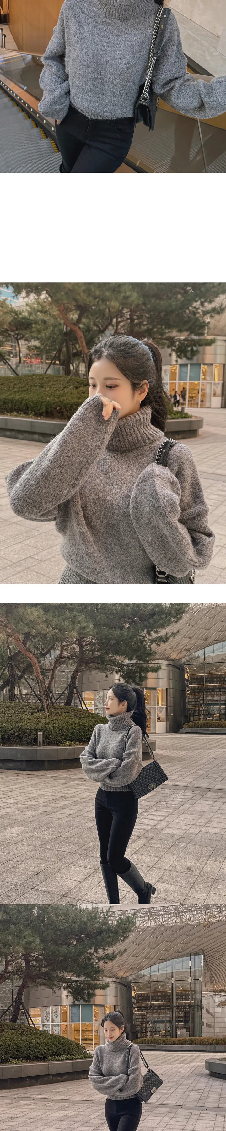 [안감 털날림❌/하이넥 버클⭕] 에티오 하이넥 더블버클 지퍼 가죽포인트 허리버클 양털 페이크레더 무스탕 상세 이미지 33