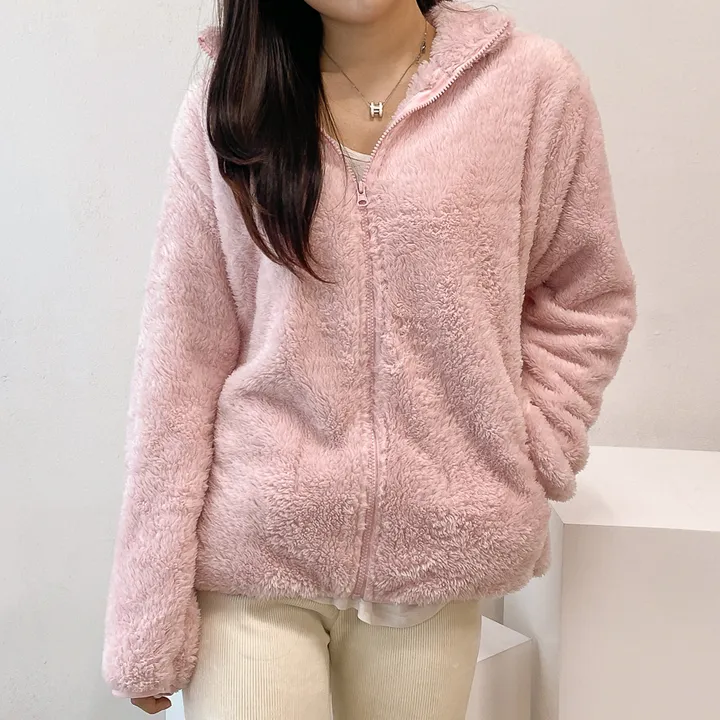 (💥강추템!! 보들보들촉감~💥) 따뜻 플리스 후리스 커플 포근 털 겨울 집업 (L~XL) 상세 이미지 3