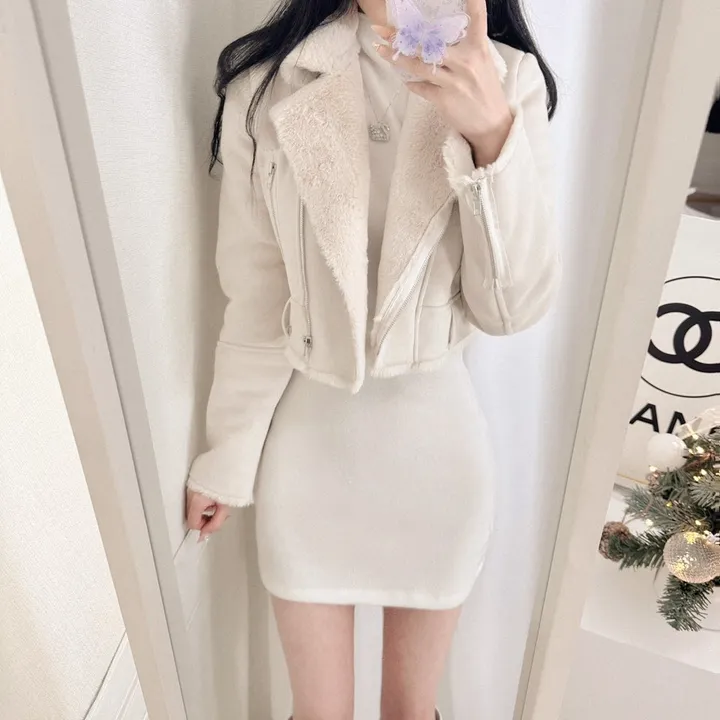 [주문폭주💝자체제작/후기보세요💝] 컬러추가 ! (벨트SET)(원조고퀄)(슬림핏)(모델소장)매력 쁠리 여신 크롭 무스탕 상세 이미지 26