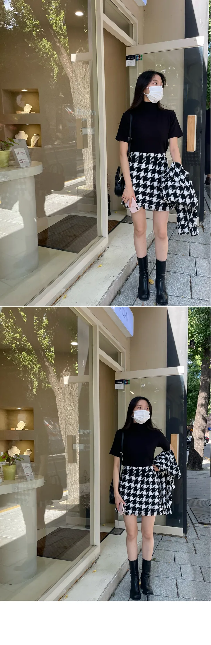 주문폭주[MADE] black pink tweed - set 상세 이미지 29