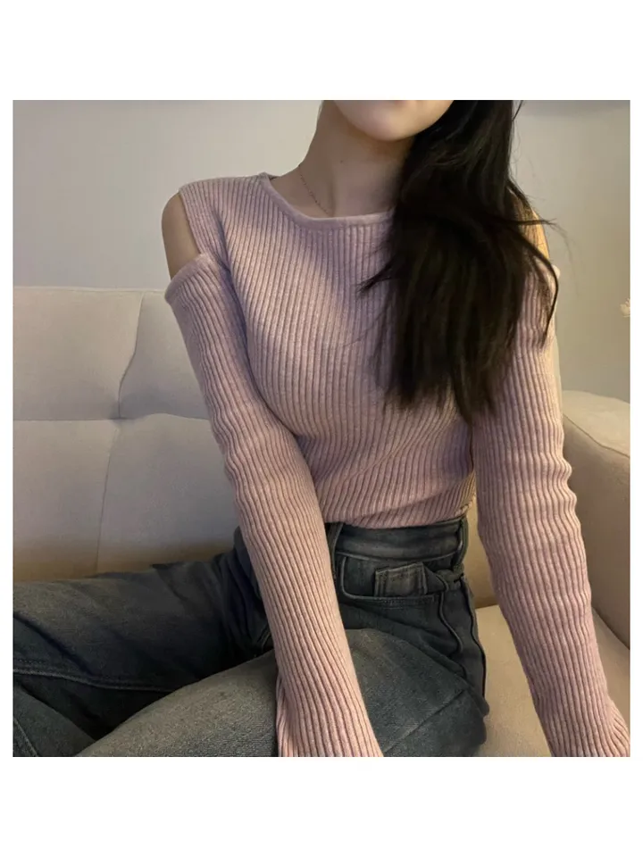 [ cashmere3% ] 골지 트임 긴팔티 (4color) 상세 이미지 10