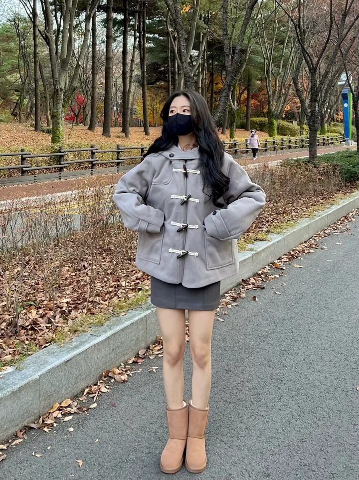 당일출고![마지막수량/누빔안감!] 떡볶이 숏 코트 자켓 상세 이미지 17